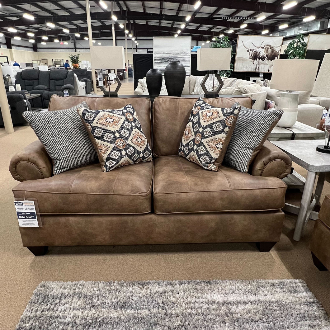Carlton Camel Loveseat