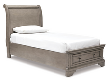 Load image into Gallery viewer, Lettner Light Gray Twin Platform Storage Bed
