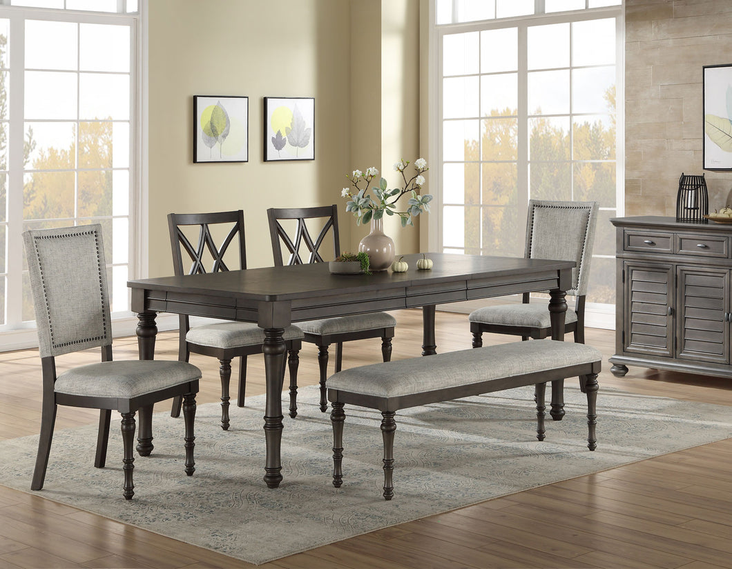 Linnett Gray 6 Piece Dining Set