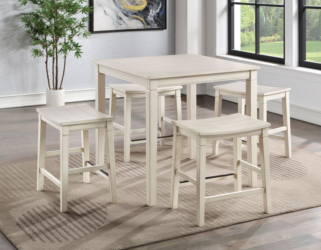 Westlake White 5 Piece Counter Height Dining set