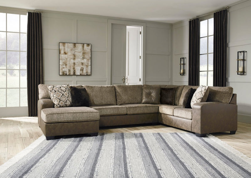 Abalone Chocolate LAF Sectional - WCC Furniture & Mattress Center Lafayette & Lake Charles