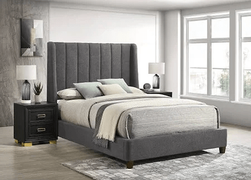 Agnes Charcoal Bed - WCC Furniture & Mattress Center Lafayette & Lake Charles