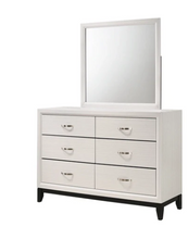 Load image into Gallery viewer, Akerson White Queen Panel Bed, Dresser &amp; Mirror
