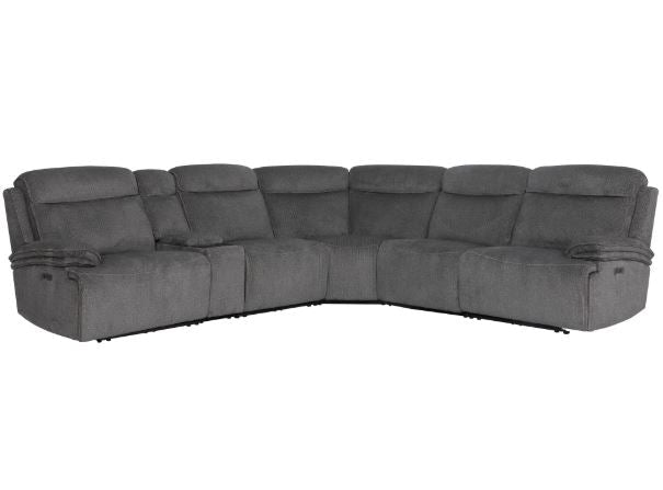 Aldo Airy Midnight 6 Piece Power Reclining Sectional - WCC Furniture & Mattress Center Lafayette & Lake Charles