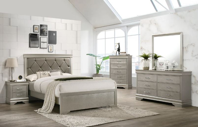 Amalia Queen Bed, Dresser & Mirror - WCC Furniture & Mattress Center Lafayette & Lake Charles