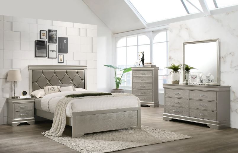 Amalia Full Bed, Dresser & Mirror
