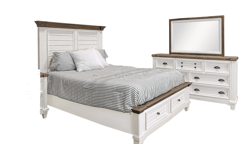 Amelia Platform Storage Bed ,Dresser & Mirror - WCC Furniture & Mattress Center Lafayette & Lake Charles