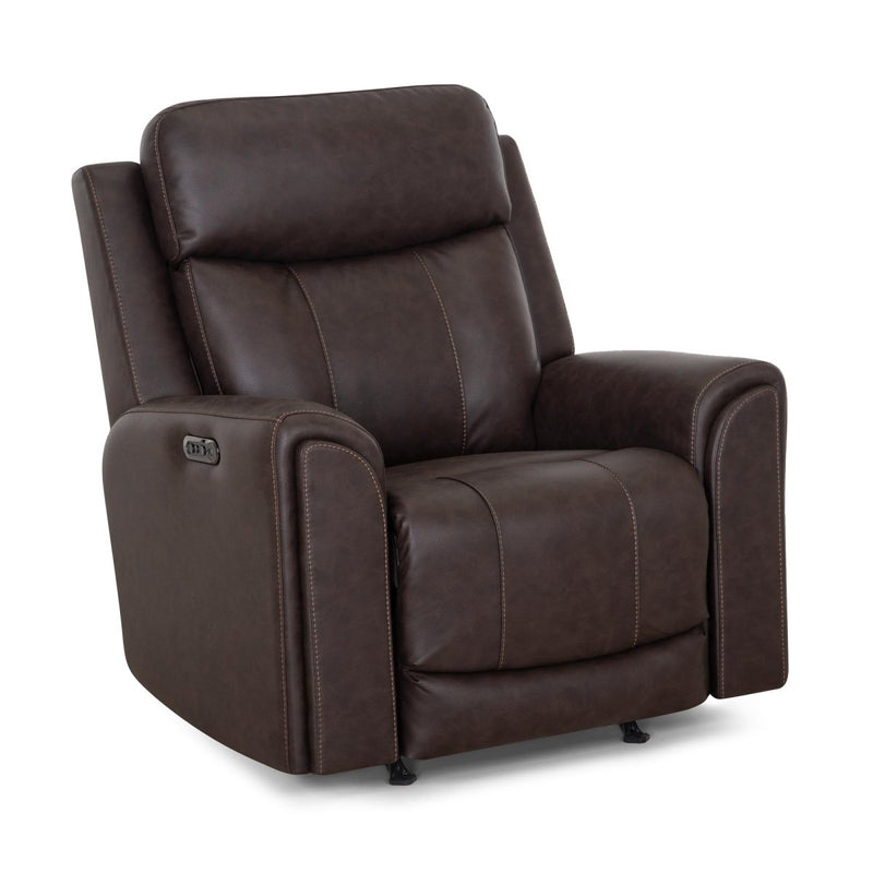 Argent Duvall Coffee Power Rocker Recliner - WCC Furniture & Mattress Center Lafayette & Lake Charles