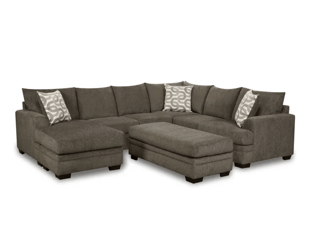 Bailey Charcoal Sectional - WCC Furniture & Mattress Center Lafayette & Lake Charles