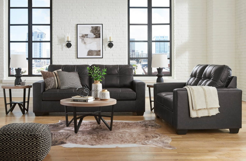 Barlin Mills Carbon Sofa & Loveseat - WCC Furniture & Mattress Center Lafayette & Lake Charles