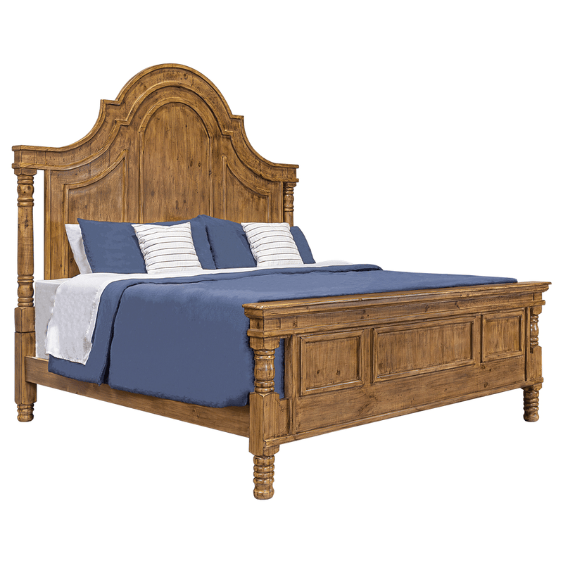 Beasley Smooth Pecan Queen Bed - WCC Furniture & Mattress Center Lafayette & Lake Charles