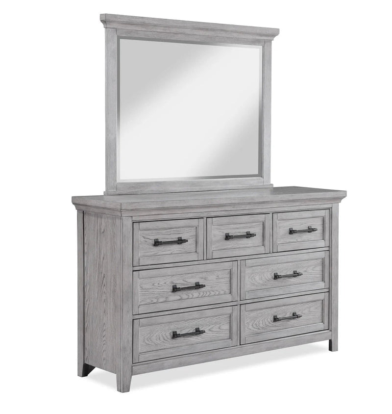 Beckett Grey Dresser & Mirror - WCC Furniture & Mattress Center Lafayette & Lake Charles
