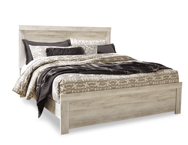 Bellaby Whitewash King Panel Bed - WCC Furniture & Mattress Center Lafayette & Lake Charles