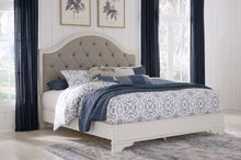 Load image into Gallery viewer, Brollyn King Upholstered Panel Bed
