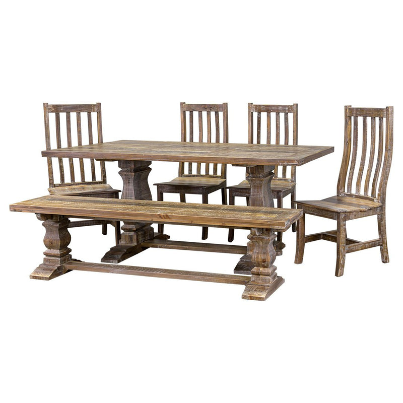 Cameron Country Harvest 6 Piece Dining Set - WCC Furniture & Mattress Center Lafayette & Lake Charles