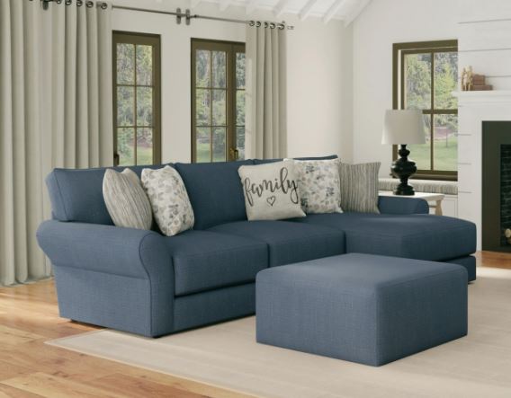 Cape May Denim Sofa Chaise - WCC Furniture & Mattress Center Lafayette & Lake Charles