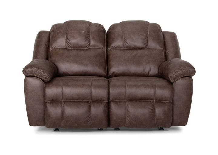 Castello Walnut Rocking Reclining Loveseat - WCC Furniture & Mattress Center Lafayette & Lake Charles