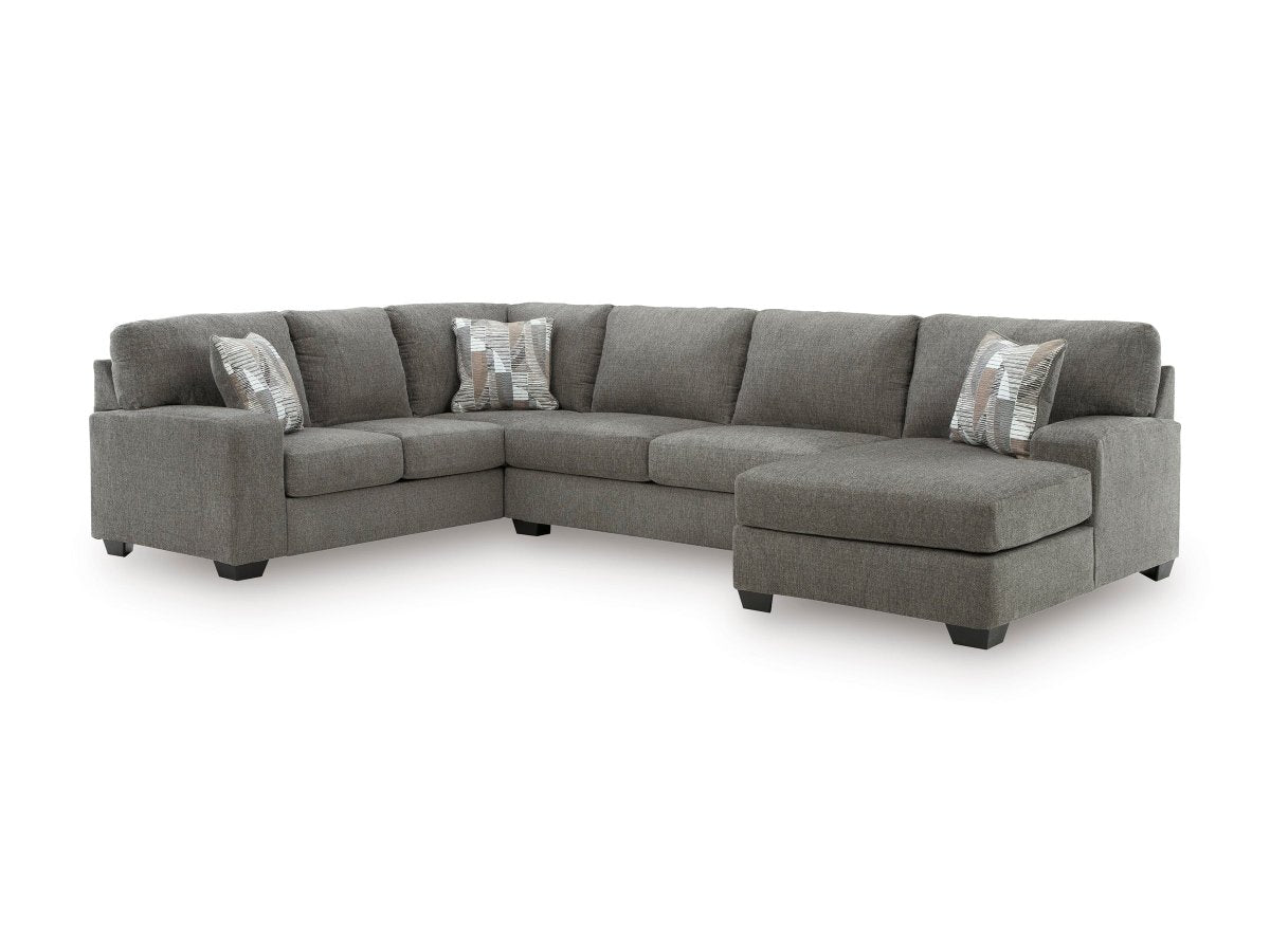 Clarington Greystone RAF Corner Chaise Sectional - WCC Furniture & Mattress Center Lafayette & Lake Charles