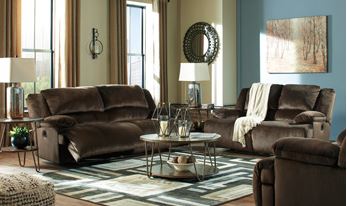 Clonmel Chocolate Reclining Sofa & Loveseat