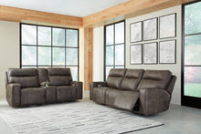 Load image into Gallery viewer, Game Plan Concrete Power Reclining Sofa &amp; Loveseat
