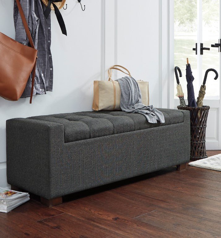 Cortwell Gray Storage Bench - WCC Furniture & Mattress Center Lafayette & Lake Charles
