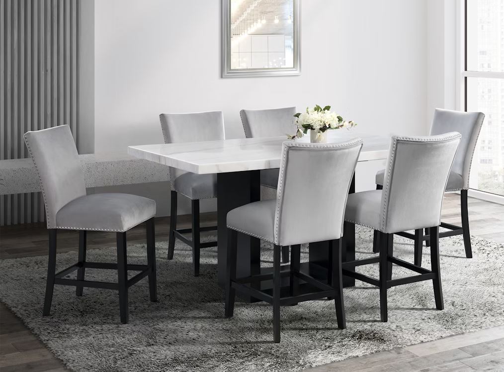 Valentino 7 Piece Counter Height Dining Set