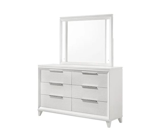 Cressida White Dresser & Mirror - WCC Furniture & Mattress Center Lafayette & Lake Charles