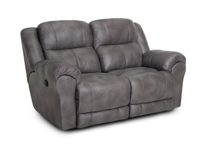Croft Colt Smoke Reclining Loveseat - WCC Furniture & Mattress Center Lafayette & Lake Charles