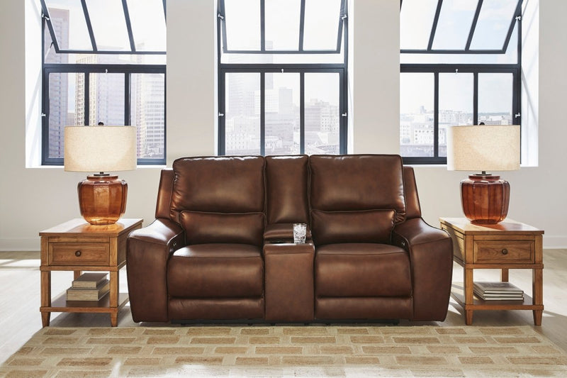 DeepWakes Canyon Power Reclining Loveseat w/ Console - WCC Furniture & Mattress Center Lafayette & Lake Charles