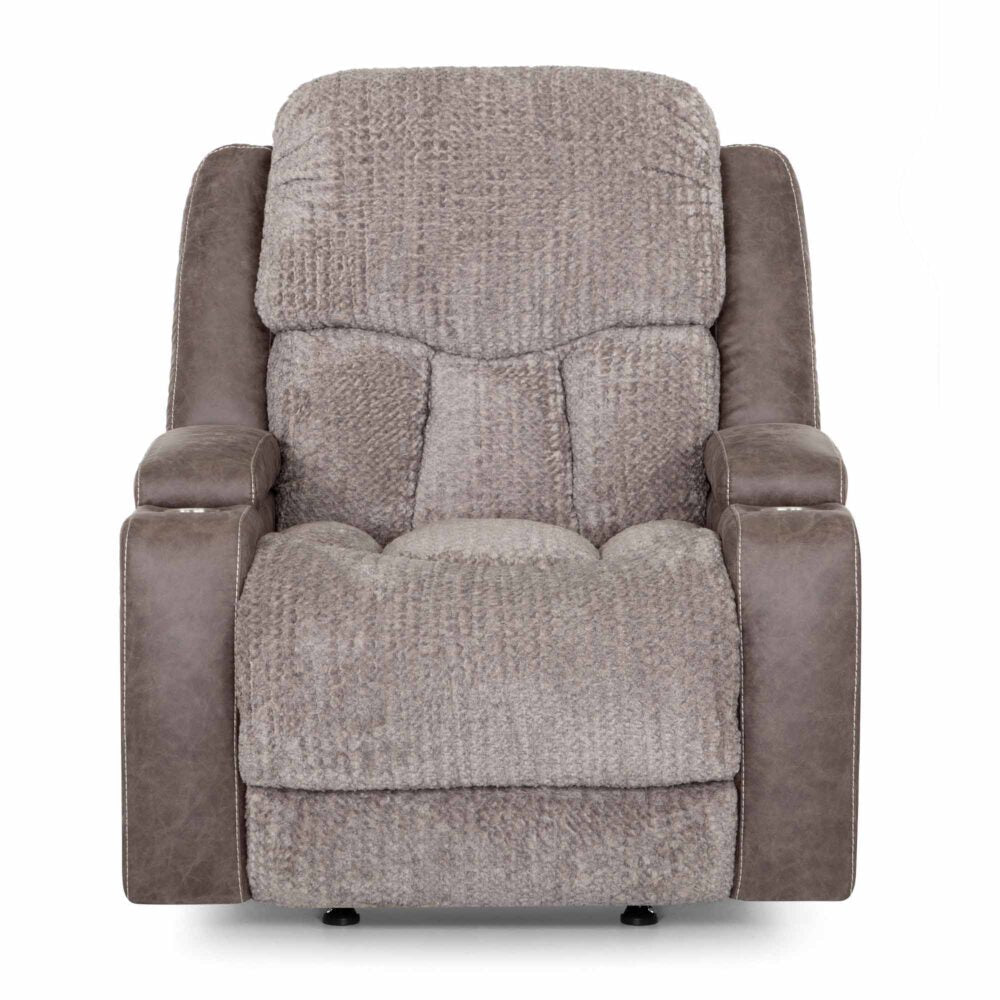 Two Tone Rocker Denali Two-Tone Power Rocker Recliner w/ Massage – WCC Furniture ...