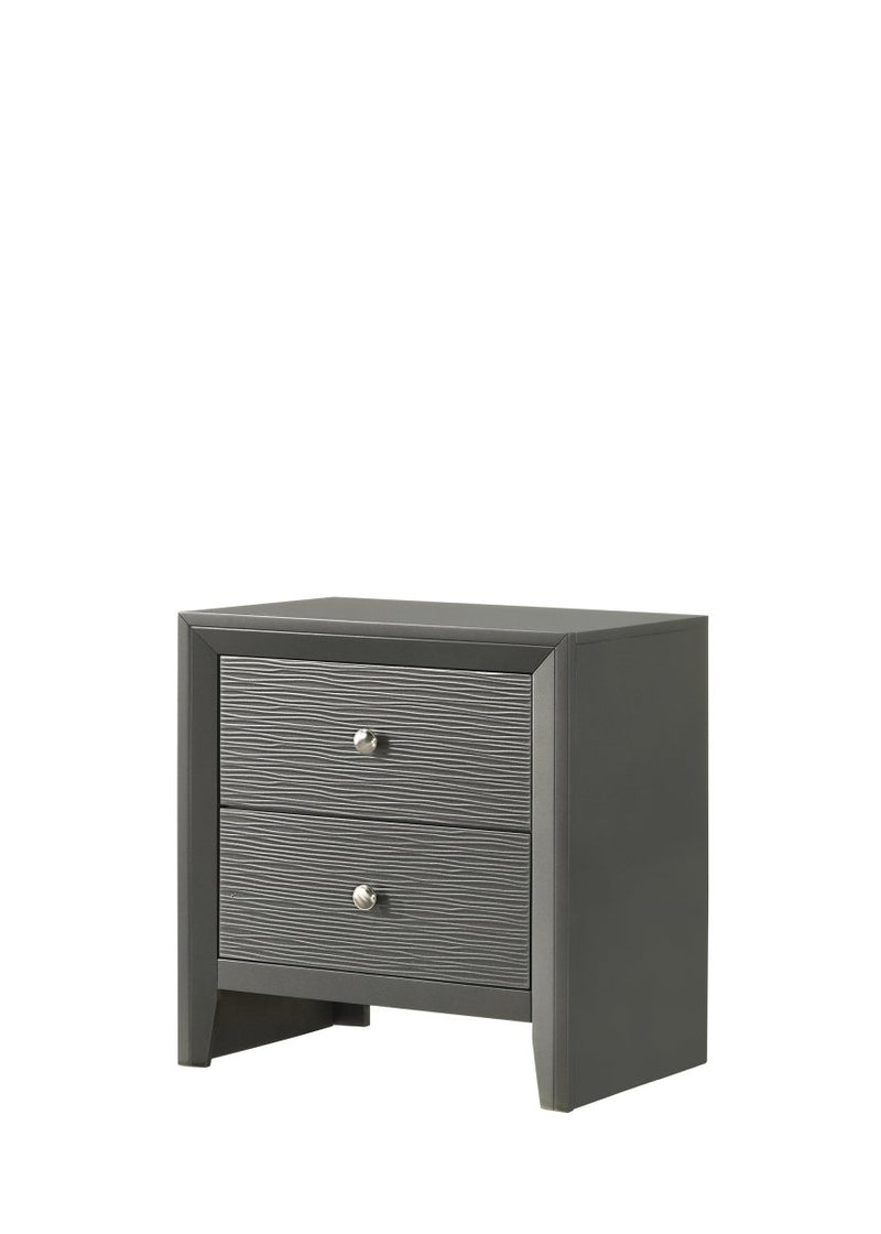 Denker Gunmetal Nightstand - WCC Furniture & Mattress Center Lafayette & Lake Charles
