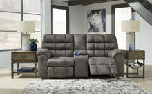 Load image into Gallery viewer, Derwin Concrete Reclining Loveseat with Console
