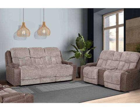 Denali Power Reclining Sofa and Loveseat w/Massage