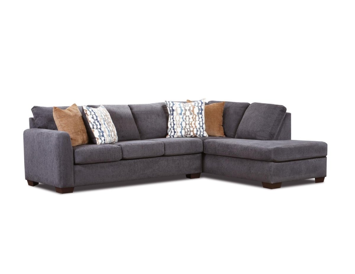 Franz Charcoal Sectional - WCC Furniture & Mattress Center Lafayette & Lake Charles