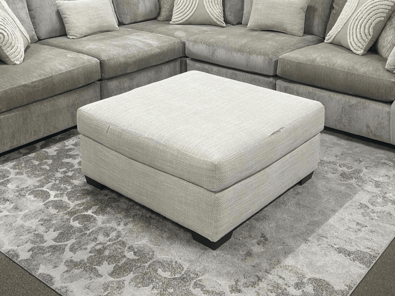 Fritz Cream Ottoman - WCC Furniture & Mattress Center Lafayette & Lake Charles