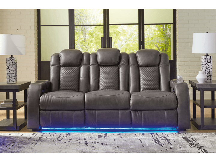 Fyne - Dyme Shadow Power Reclining Sofa - WCC Furniture & Mattress Center Lafayette & Lake Charles