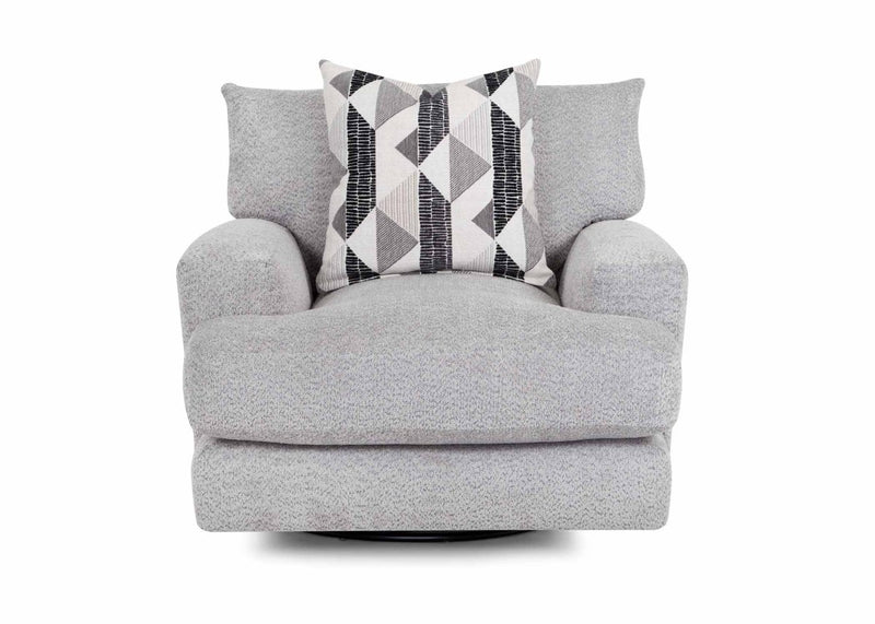Galaxy Cozy Dove Swivel Chair - WCC Furniture & Mattress Center Lafayette & Lake Charles