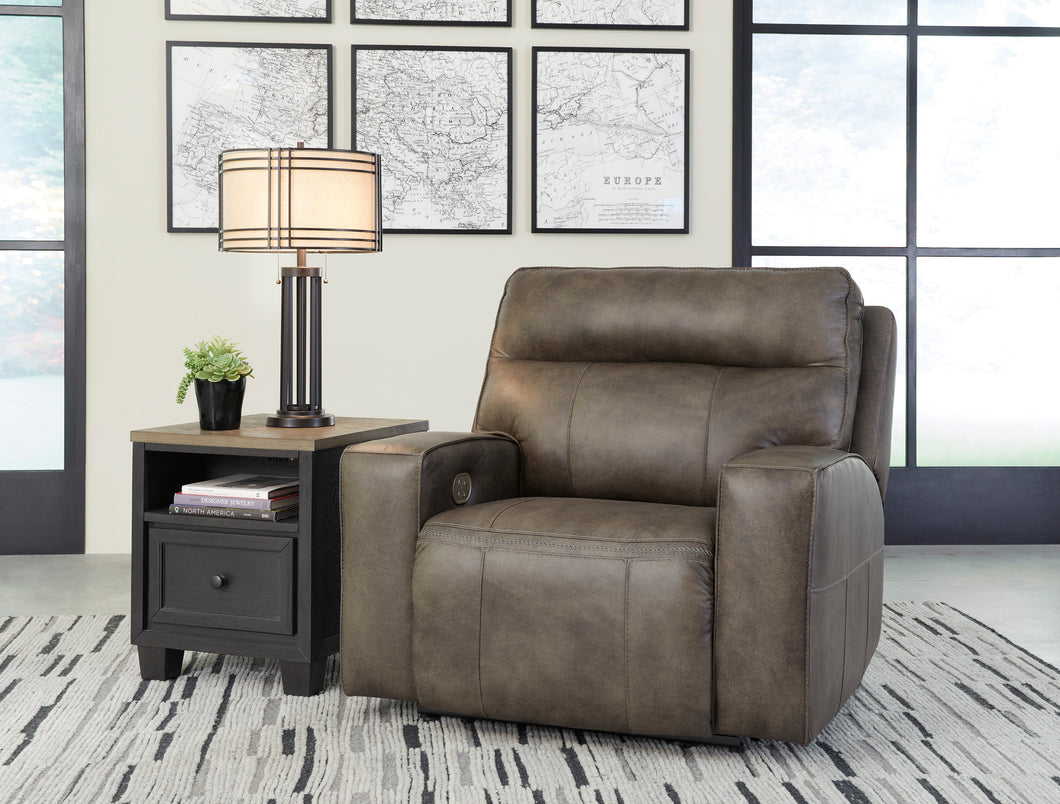 Game Plan Concrete Oversized Power Recliner