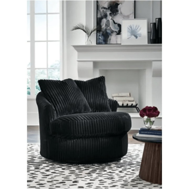 Gramwell Onyx Swivel Chair - WCC Furniture & Mattress Center Lafayette & Lake Charles