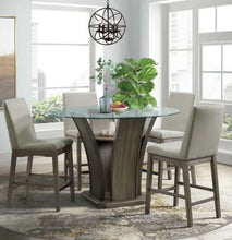 Load image into Gallery viewer, Dapper 5 Piece Grey Counter Height Dining set
