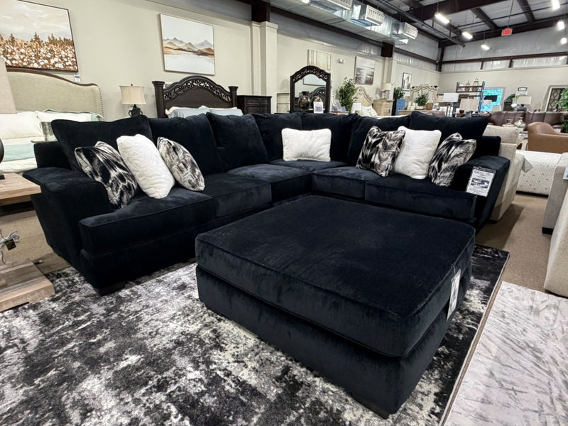 Harry Black RAF Sofa Sectional - WCC Furniture & Mattress Center Lafayette & Lake Charles