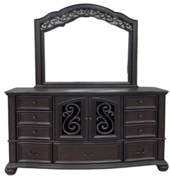 Brunswick Mahogany Dresser & Mirror