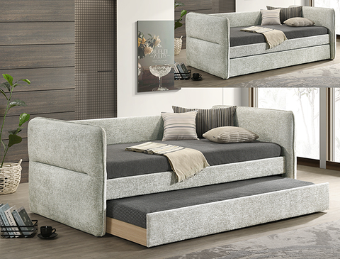 Philipa Light Grey Daybed w/Trundle