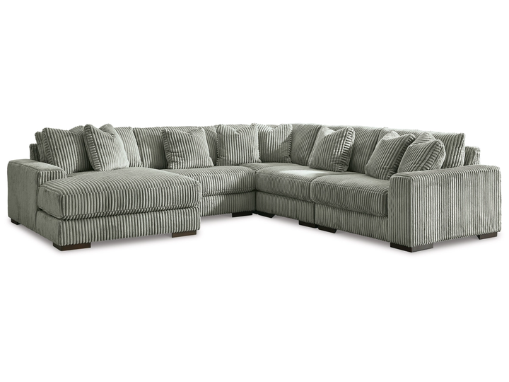 Lindyn Fog 5-Piece Sectional with LAF Chaise
