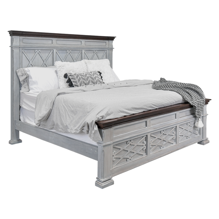 Bella Castello Gray Queen Bed
