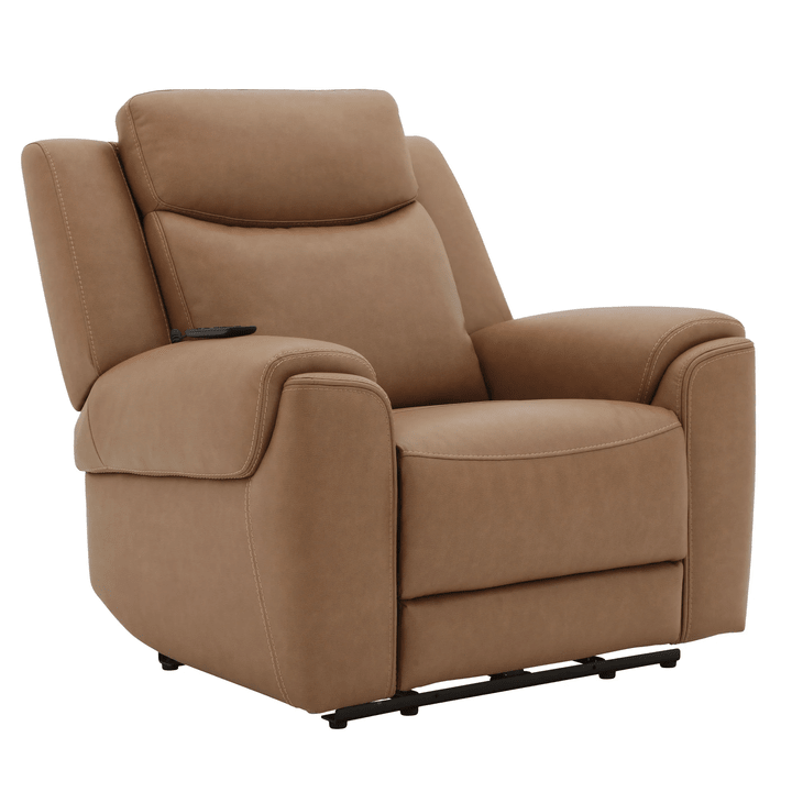 Imelda Cashew Power Zero Gravity Recliner with Heat & Massage - WCC Furniture & Mattress Center Lafayette & Lake Charles