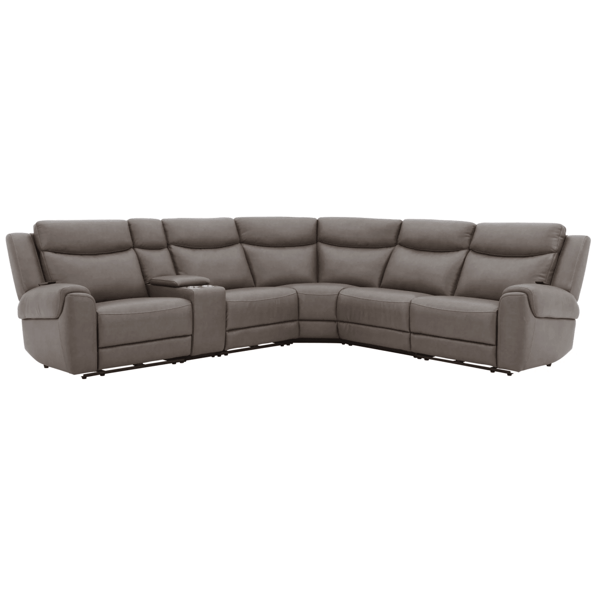 Imelda Dark Granite 6 Piece Power Reclining Sectional - WCC Furniture & Mattress Center Lafayette & Lake Charles