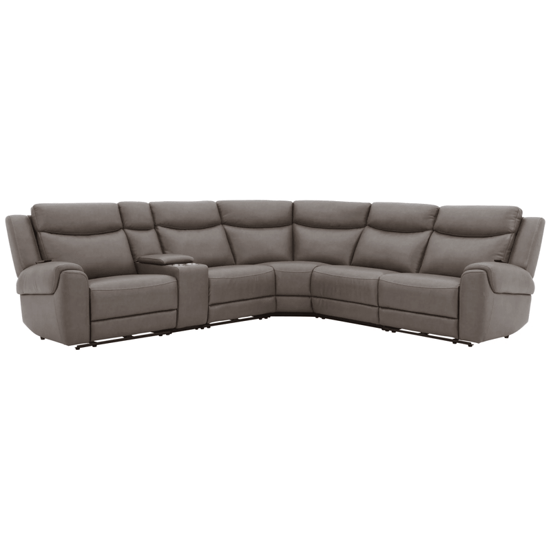 Imelda Dark Granite 6 Piece Power Reclining Sectional - WCC Furniture & Mattress Center Lafayette & Lake Charles