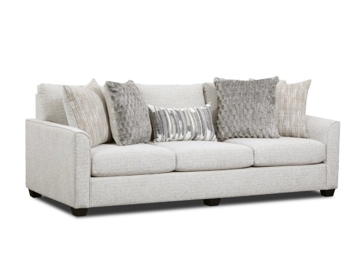 Irving Cream Sofa w/ Drop Down Table - WCC Furniture & Mattress Center Lafayette & Lake Charles