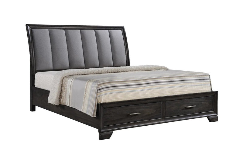 Jaymes Grey Platform Storage Bed - WCC Furniture & Mattress Center Lafayette & Lake Charles